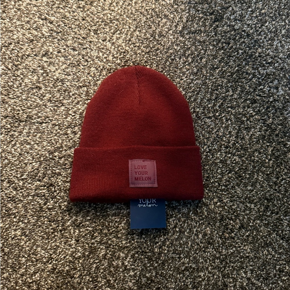 Love Your Melon Dark Red Beanie